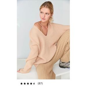 URBAN OUTFITTERS oversized v-neck sweater uo nwt M
